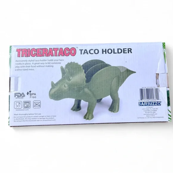 Dinosaur Taco Holder Tricera Taco Fun - Picture 2 of 4